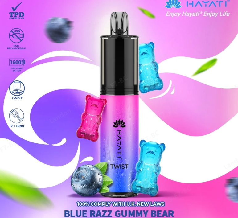 Hayati Twist 5000 Puffs – نكهة الدببة الزرقاء راز التي غزت أسواق الإمارات 2025